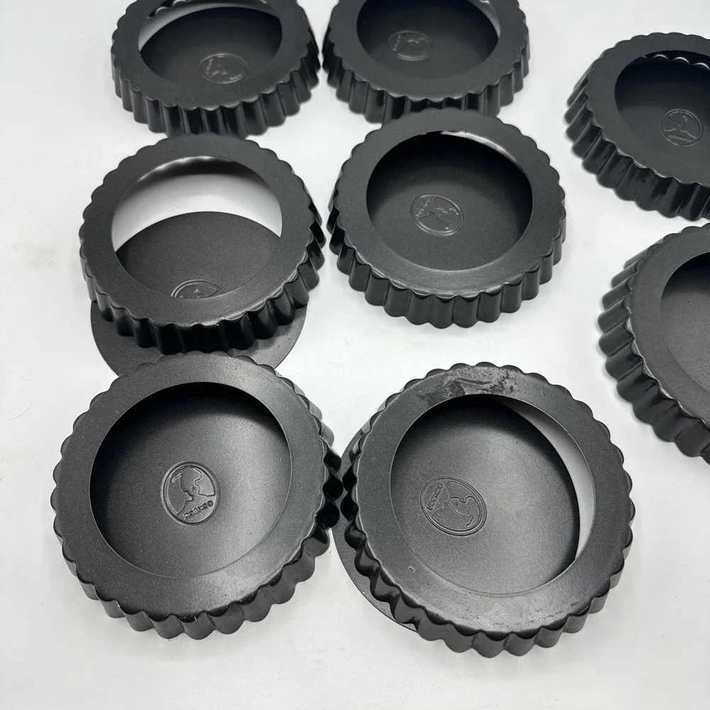 ROSHCO Mini Tart Pie Pans Set of 8 Non-Stick 4